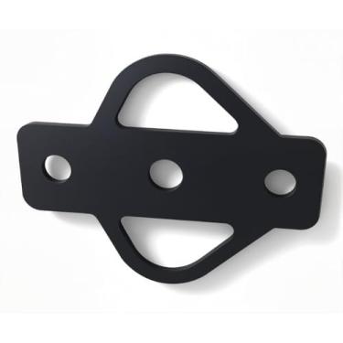 Imagem de Adaptador de engate de reboque de 3 vias acomoda eixo de 3/10.2 cm para cortador de grama ATV carrinho de golfe correntes de trator de jardim tiras de reboque suporte de bola de reboque plano