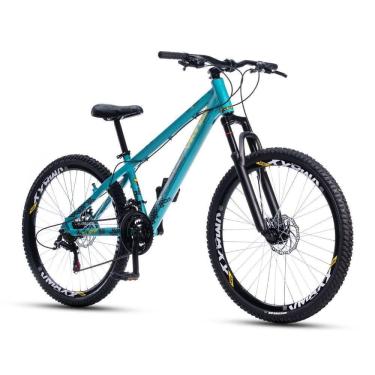 Imagem de Bicicleta Vikingx Tuff 30 Aro 26 21v Shimano Freio A Disco Suspensão Dianteira Alumínio Azul-celeste 13