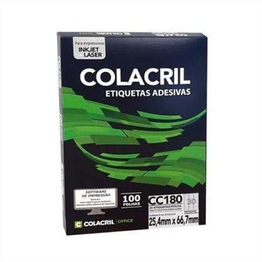 Imagem de Etiqueta Carta 25,4X66,7MM 100 Folhas PCT com 3000 - Colacril