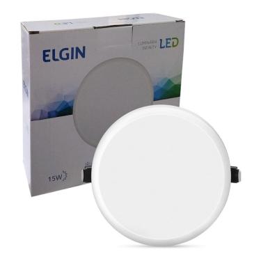Imagem de Plafon Luminária Infinity Led Redondo Embutir 15W Elgin