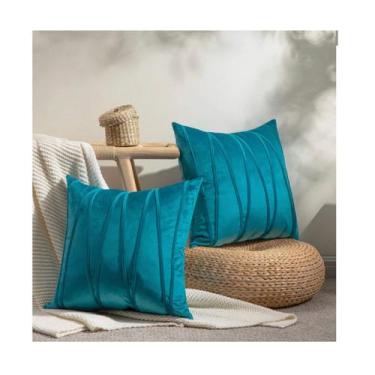 Imagem de Pacote de capas de almofada com 2 veludos Zig Zag 42cm - Lightbek Offi