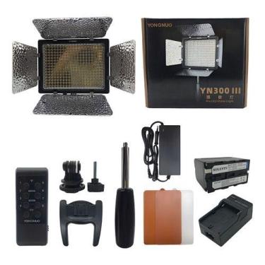 Imagem de Iluminador de LED Yongnuo YN300 III  300 LEDs Bicolor com manopla, Fon