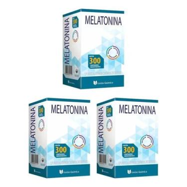 Imagem de Kit 3 Melatonina Sabor Laranja 300 Comprimidos União Química, Sabor la