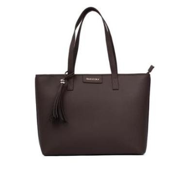 Imagem de Bolsa Feminina Rafitthy Tiracolo Napa Grande Preta-Feminino