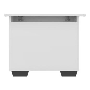 Imagem de Baú Organizador Caixa de Brinquedos Multimóveis Branco/Preto - MULTIMO