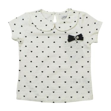 Imagem de Blusa Infantil Manga Curta Bolinhas A0013 - Alakazoo-Feminino