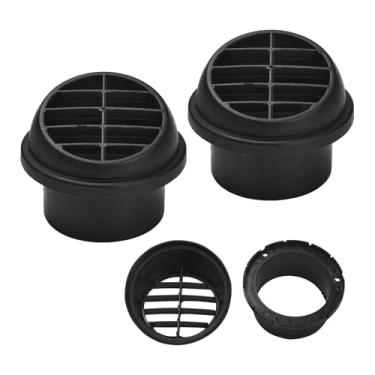 Imagem de Blueshyhall Saída de ventilação quente de 90 mm, tubo de mangueira de duto de aquecedor automático de 2 peças, rotação de 360 graus para carro, ônibus, barco, trailer, quadriciclo