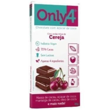 Imagem de Kit 6X: Chocolate 70% Cacau Sem Lactose Vegano Only4 80G