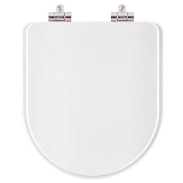 Imagem de Assento Sanitario Poliester Soft Close Turquesa Branco Para Vaso Pettra 6lpf