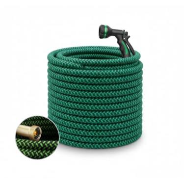 Imagem de Mangueira Mágica Retrátil 30m com Pistola de Pressão – Extensível, Anti-Dobra, Super Resistente – Jato Ajustável para Jardim, Quintal, Lavar Carro e Limpeza – Conexões Reforçadas