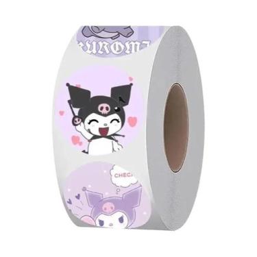 Imagem de Adesivos De Cartoon Sanrio Kuromi Hello Kitty My Melody 500pcs/Rolo Pr
