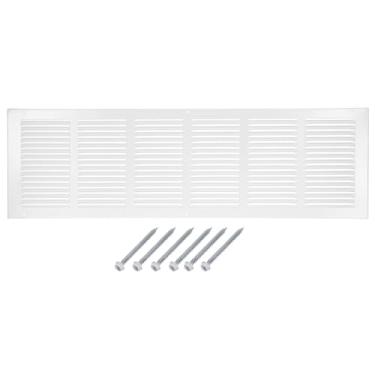 Imagem de PATIKIL Tampa de ventilação de abertura de duto de 76.2 cm x 20.3 cm, tampa de ventilação de dedo do pé HVAC Grade de registro de espaço do dedo do pé grades de ar de retorno para piso de parede de