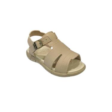 Imagem de Sandália Menino Klin Papete Casual Tic Tac Bege Claro 171256-Masculino