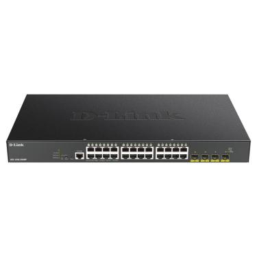 Imagem de Switch 28 Portas D-Link DGS-1250-28XMP - Gerenciável - 24 Portas Gigabit PoE - 4 Portas SFP+ 10G