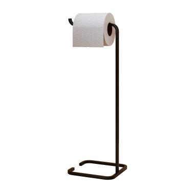 Imagem de Suporte Para Papel Higiênico Level Preto Industrial - Dream Home