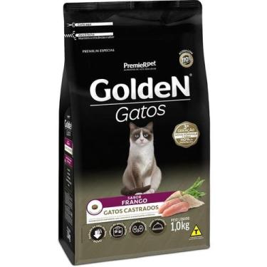Imagem de Ração Golden Gatos Adultos Castrados Frango -1 Kg - Premier