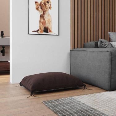 Imagem de Cama Caminha Pet Tati Para Raças Pequenas Conforto Para Cachorro E Gato Para Casa - Marrom