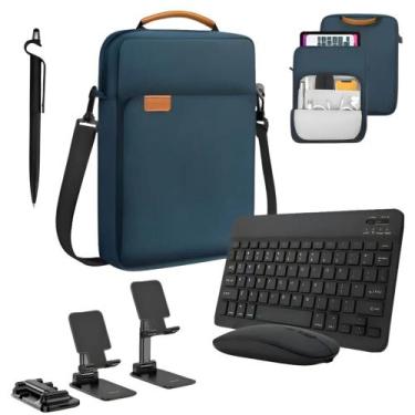 Imagem de Kit Bolsa + Teclado + Suporte + Caneta Touch Para Tablets Até 13 Poleg
