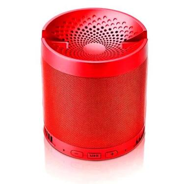 Imagem de Caixa de Som Bluetooth Q3 Portátil MP3 FM/AM Vermelha - ShopMix