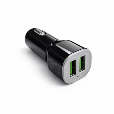 Imagem de Carregador de Carro Preto 12V 3.4A 2 Saídas USB Inova