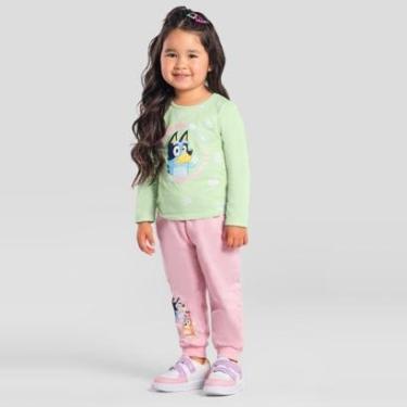 Imagem de Blusa infantil menina da Bluey com glitter Brandili-Feminino