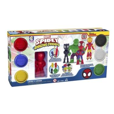 Imagem de Massinha de Modelar c/ Acessórios Spidey e Amigos - Cotiplás