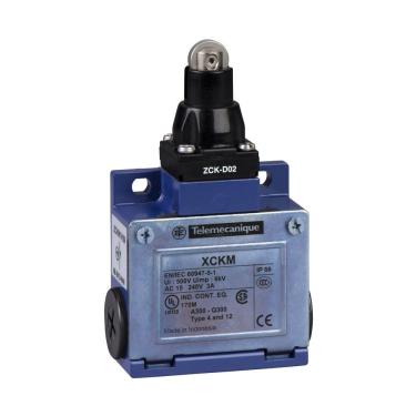 Imagem de Chave Fim de Curso XCKM102 com Pistão e Roldana para Automação Industrial Robusta Schneider Electric