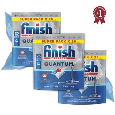 Imagem de Finish Detergente em Tablete para Lava Louças 10/26tabs Original Limpe