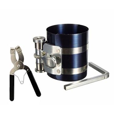 Imagem de YEHAM Anel de pistão de motor de 3 polegadas Ferramenta de compressor e alicates de anel de pistão com parafusos de segurança ajustáveis