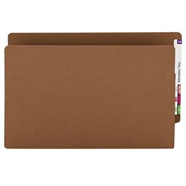 Imagem de Smead Bolso para arquivo com aba final 100% reciclada, aba de corte reto, expansão de 8,8 cm, tamanho ofício extragrande, redrope, 25 por caixa (73611)