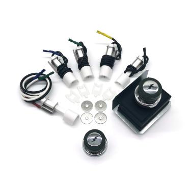 Imagem de WEMEIKIT Kit de ignição universal 1836-13 7628 7629 para grade de controle frontal da série Weber Genesis 300, como kit de ignição Genesis 310 320 330, 65946 65942 Peça de substituição de grade de ignição atualizada para Weber