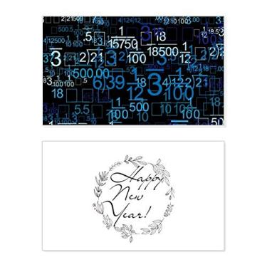 Imagem de Ilustração digital decimal tecnologia ciência ano novo festival cartão felicitações mensagem presente