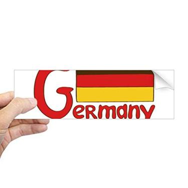 Imagem de DIYthinker Adesivo retangular de para-choque com bandeira nacional da Germary para janela de notebook