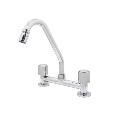 Imagem de Torneira Pia Misturador Cozinha Bancada Luxo Cromado 1/4V