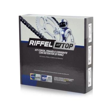 Imagem de Kit Relação Moto Riffel Titanium Para Honda BIZ 125 18 -22 / BIZ 110i 16-22 / BIZ 125 05-17