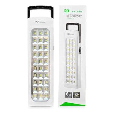 Imagem de Lâmpada Luminária Emergência Recarregável 30 Leds 6W Dp7011A