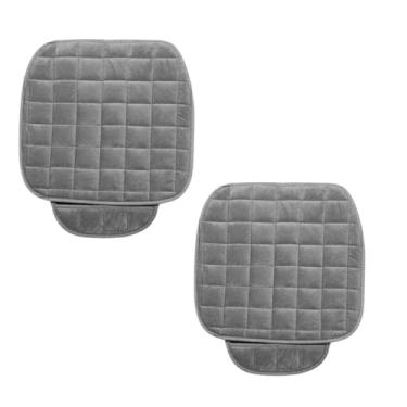 Imagem de Kit 2 Capas para Banco de Automóvel Acolchoada Em Suede Com Porta Objetos (CINZA)