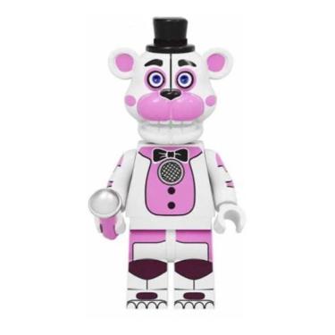Imagem de White Freddy Five Nights At Freddy Boneco Blocos De Montar