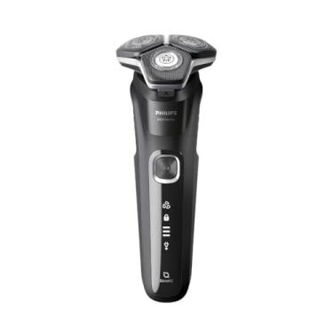 Imagem de Barbeador Elétrico Masculino Philips SkinIQ S5898/17 Uso Seco e Molhado, Cabeças flexíveis 360-D, com Aparador de 5 alturas, Carregamento Rápido - Bivolt