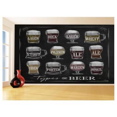 Imagem de Papel De Parede Estilo Lousa Bebdias Bar Drink 3,5M Lcb23 - Você Decor