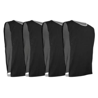 Imagem de Kit com 4 Coletes Juvenil 7 a 13 anos Colete de Futebol Esportivo Dry 