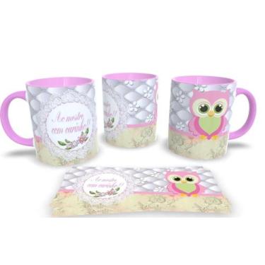 Imagem de Canecas Rosa Personalizadas dia dos Professores - Estampa Sublimada, M