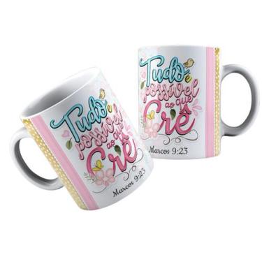 Imagem de Canecas de Porcelana Branca Personalizadas Evangelica Cristã  - Estamp