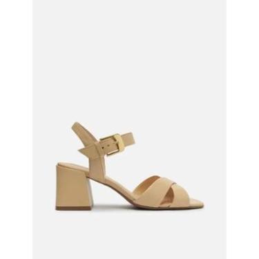 Imagem de SANDÁLIA SALTO MÉDIO BLOCO BICO QUADRADO AREZZO-Feminino