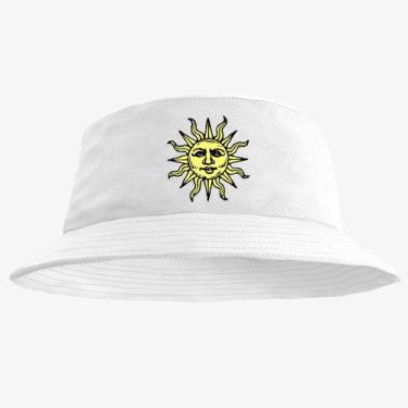 Imagem de Bone Chapéu Bucket Hat Estampado Sol - MP Moda Masculina, Único, Branc