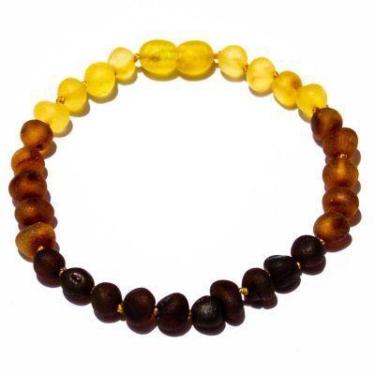 Imagem de Pulseira e Tornozeleira 18cm Âmbar Báltico Arco Íris Não Polido - Âmba
