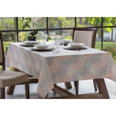 Imagem de Toalha Mesa Limpeza Pratica 145x140 Cm Realce Premium Sultan, Milca