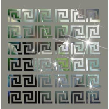 Imagem de Espelho Decorativo Labirinto Quarto Sala Hall 12cm 15 Peças - AGV Cria