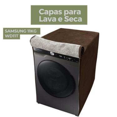Imagem de Capa para lava e seca samsung 11kg wd11t impermeável flex - Capas Flex