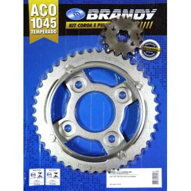 Imagem de Kit Relação Honda CG 125 Fan 2014 Em Diante Brandy - Sem Corrente